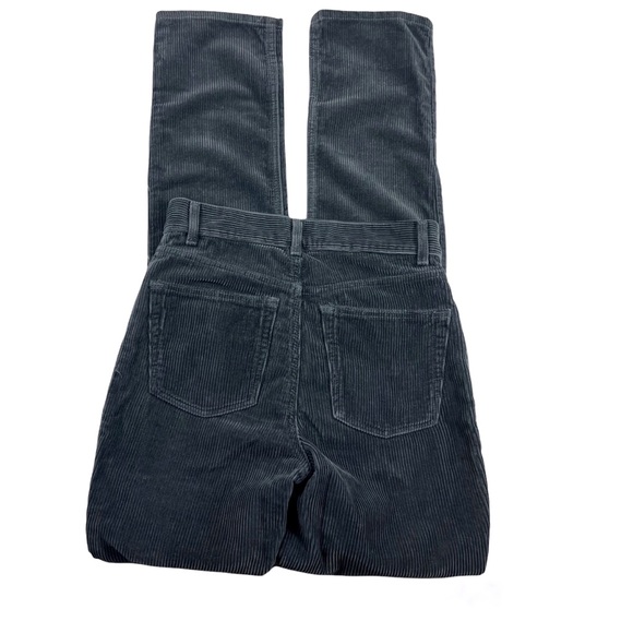 Asos Design Gray Corduroy Straight Cotton Pants Size 24 Tall - Picture 4 of 11